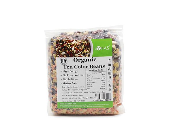 Organic High Energy Ten Color Beans