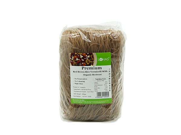 Premium Red Brown rice with Beetroot Vermicelli