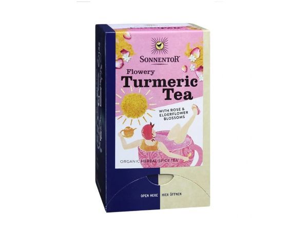 Sonnentor Flowery Turmeric Tea, 18 bags
